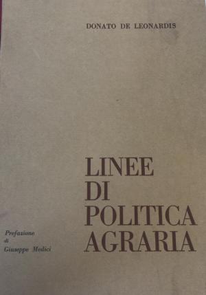 linee di politica agraria